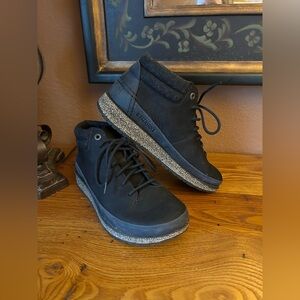 Birkenstock Honnef High Boot in black oiled leather Size 38 / 7